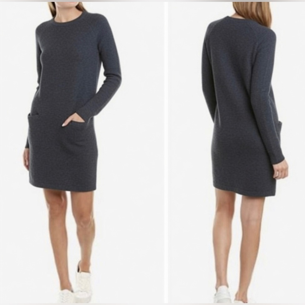 Theory Wool Blended Sweater Dress